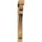 Ekena Millwork Olympic Block Rough Sawn Bracket w/ Offset Brace, Western Red Cedar, 6"W x 48"D x 48"H BKT0604X48X48OLY05RWR - alternate 2
